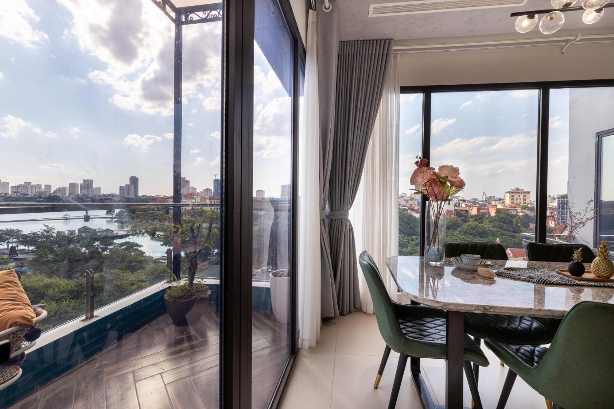 M Apartment Lakeside - Cara Rustic Hanoi Exteriör bild
